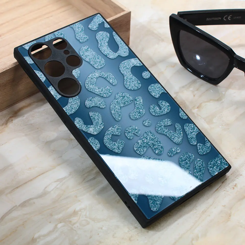 Torbica Shiny Glass za Samsung S918B Galaxy S23 Ultra Plava