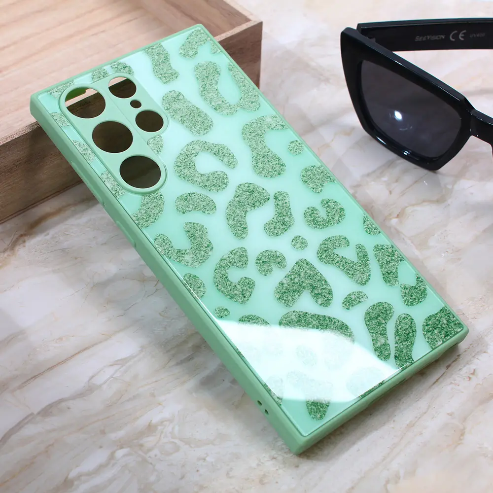 Torbica Shiny Glass za Samsung S918B Galaxy S23 Ultra Svetlo Zelena