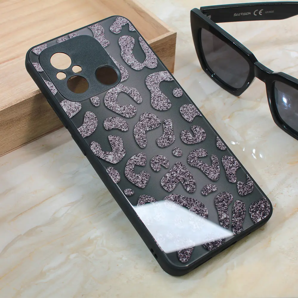 Torbica Shiny Glass za Xiaomi Redmi 12C Crna