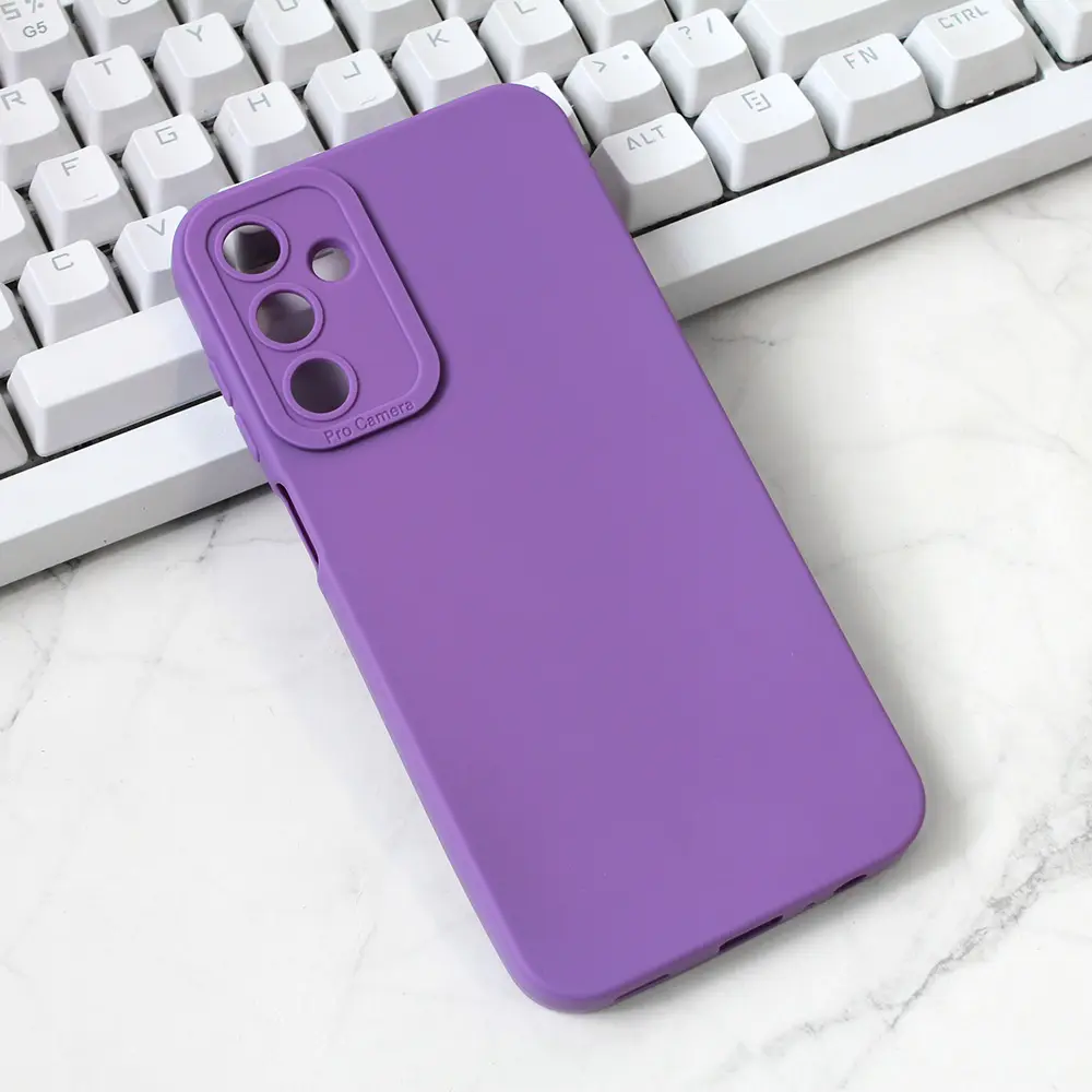 Torbica Silikon Pro Camera za Samsung A156B Galaxy A15 5G Ljubicasta