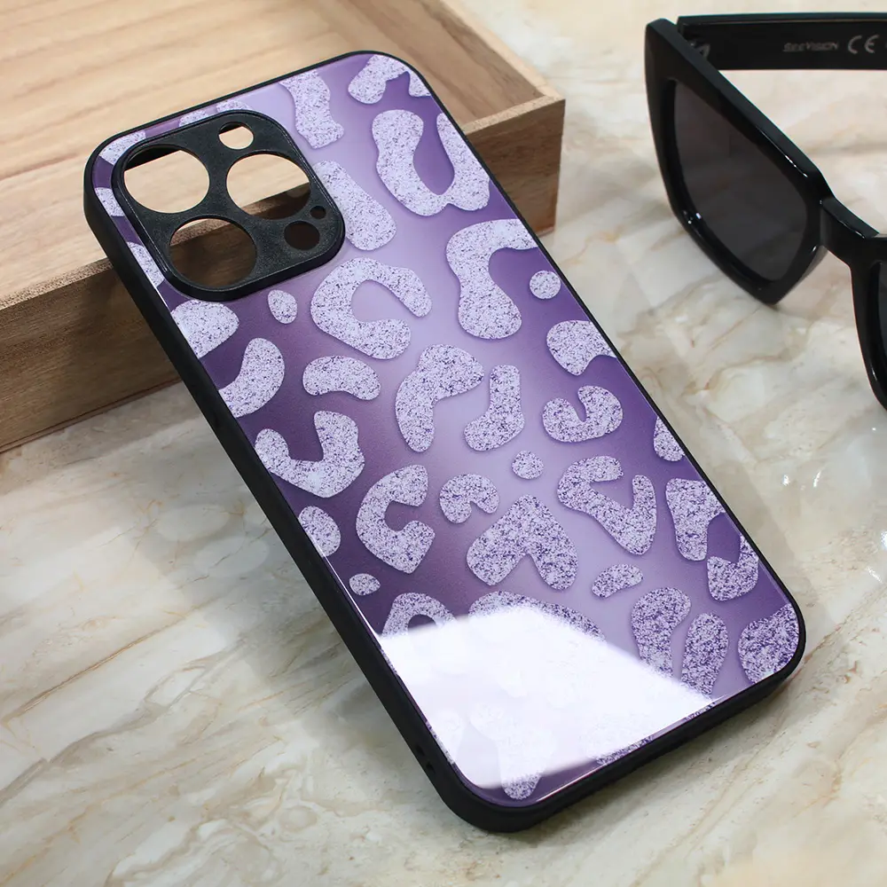 Torbica Shiny Glass za Iphone 13 Pro Max 6.7 Ljubicasta