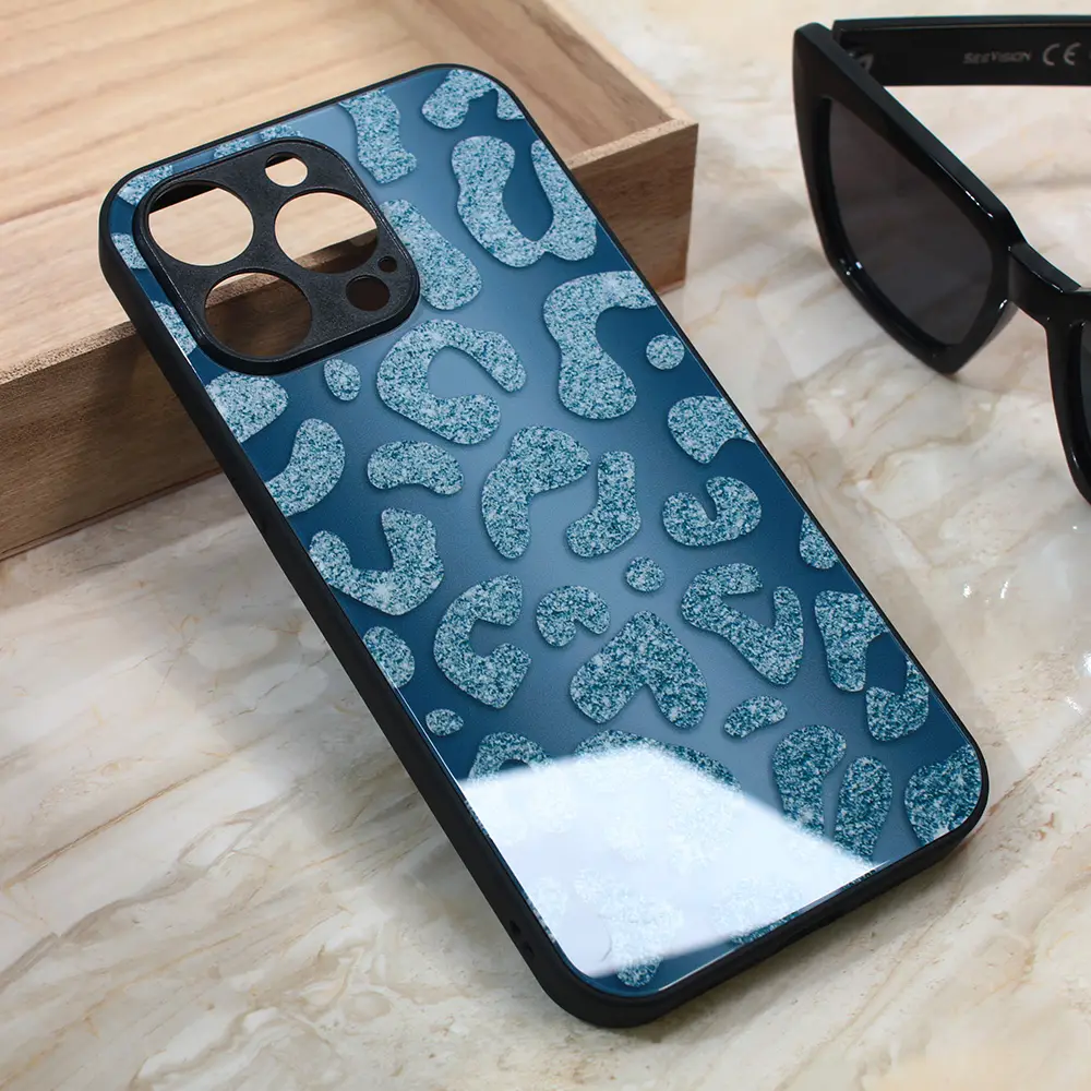 Torbica Shiny Glass za Iphone 13 Pro Max 6.7 Plava