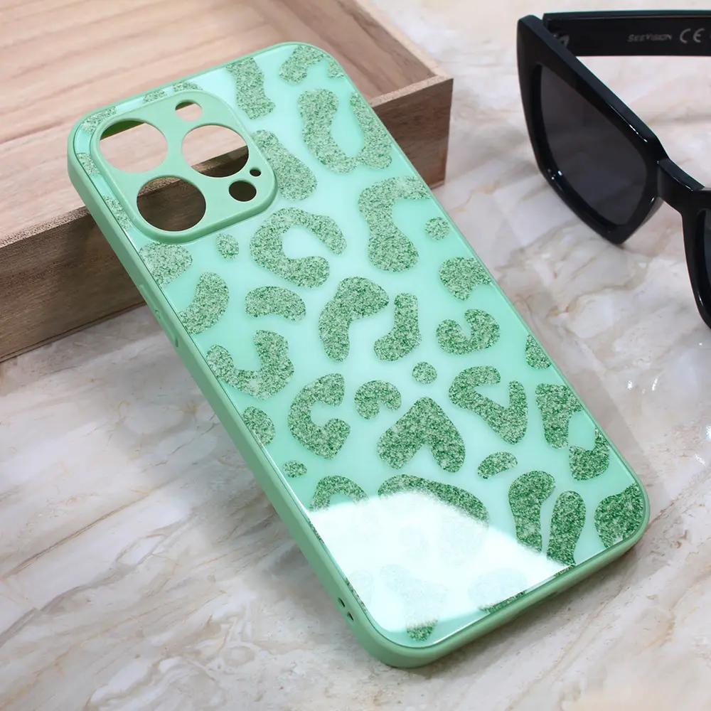 Torbica Shiny Glass za Iphone 13 Pro Max 6.7 Svetlo Zelena