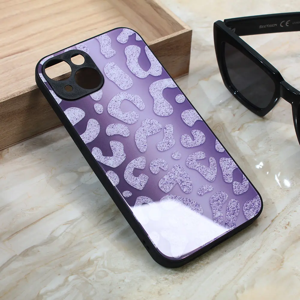Torbica Shiny Glass za Iphone 14 6.1 Ljubicasta