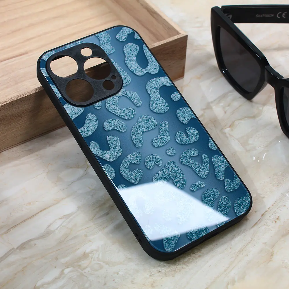 Torbica Shiny Glass za Iphone 14 Pro 6.1 Plava