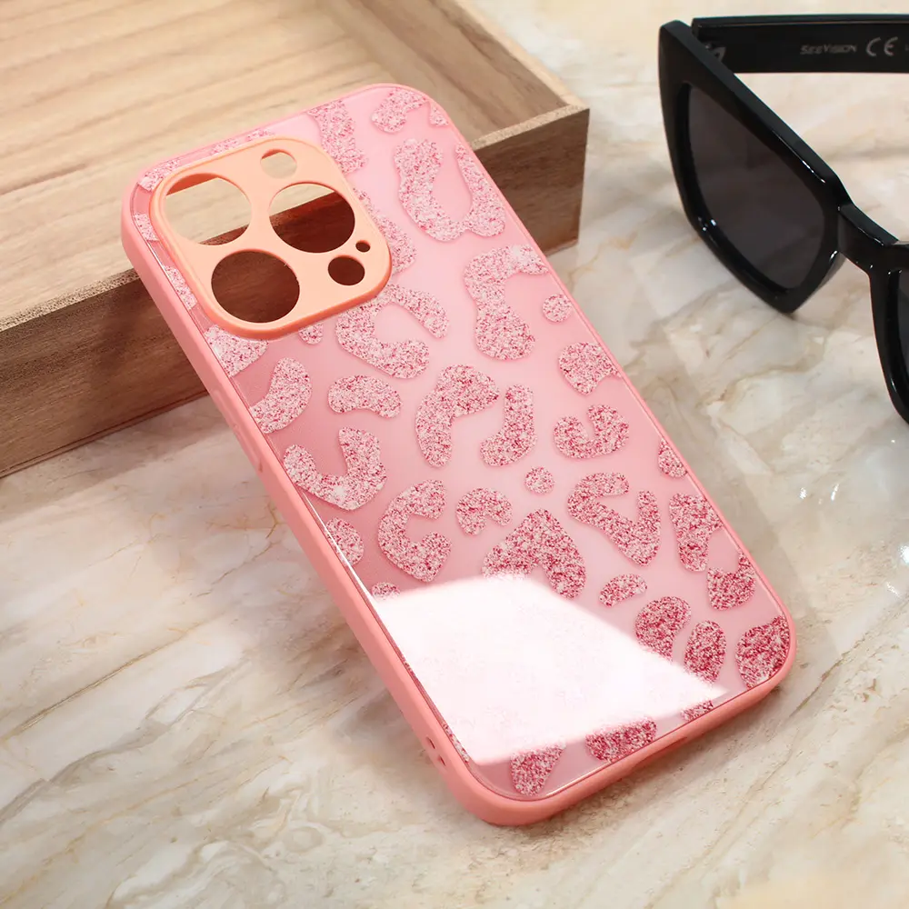 Torbica Shiny Glass za Iphone 14 Pro 6.1 Roza