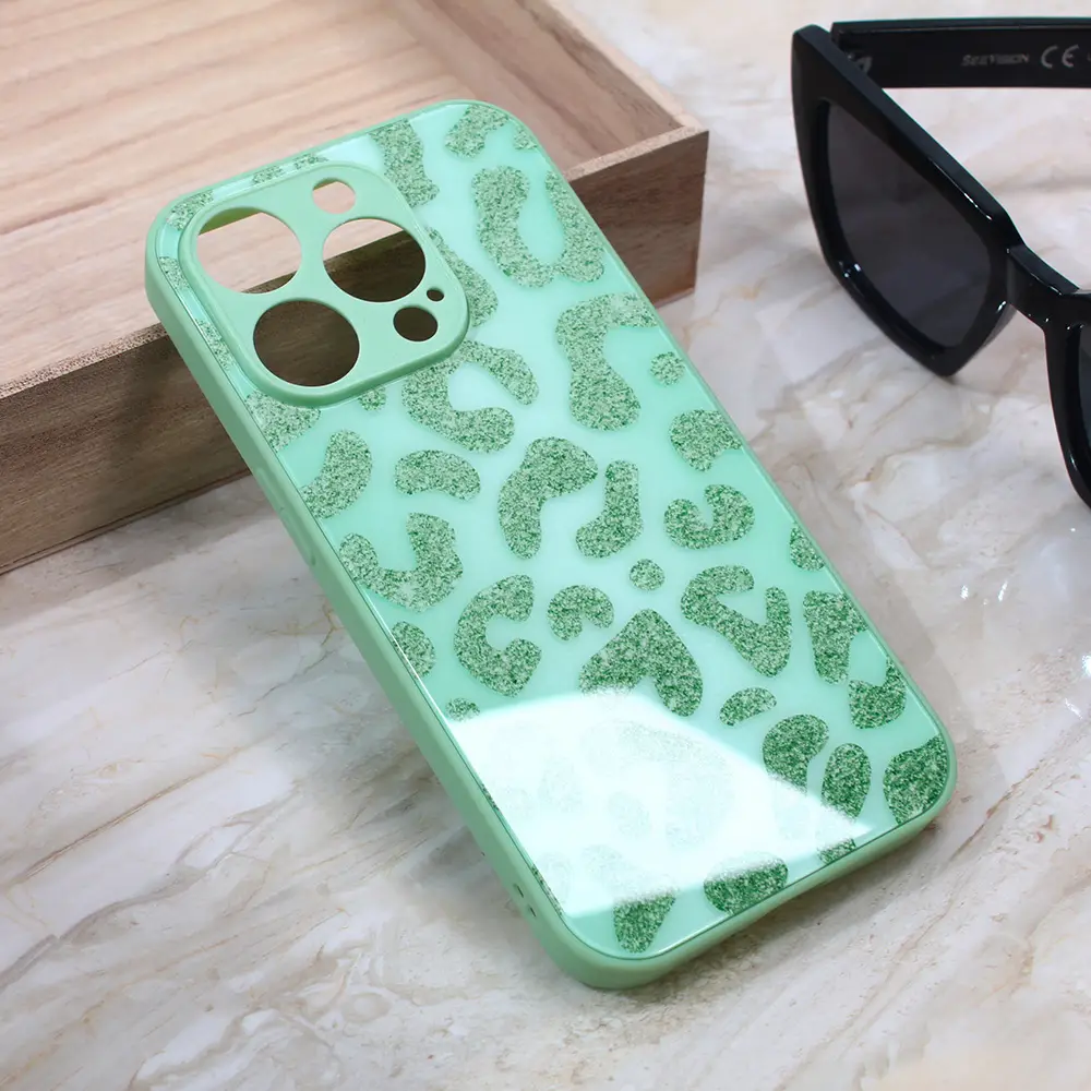 Torbica Shiny Glass za Iphone 14 Pro 6.1 Svetlo Zelena