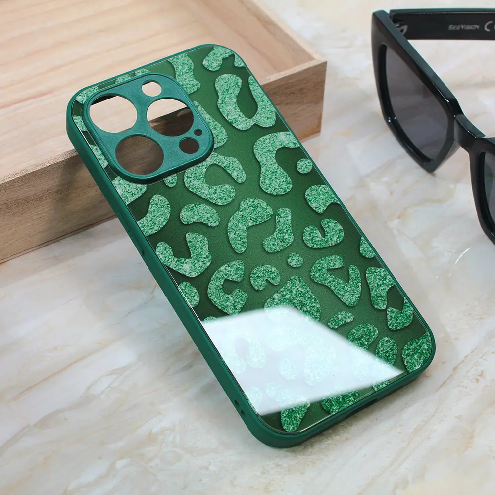 Torbica Shiny Glass za Iphone 14 Pro 6.1 Zelena