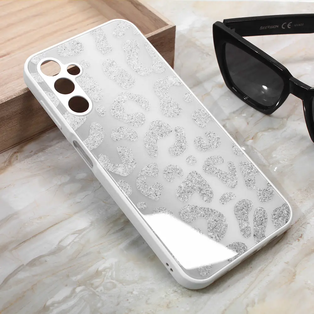 Torbica Shiny Glass za Samsung A245F Galaxy A24 4G Bela