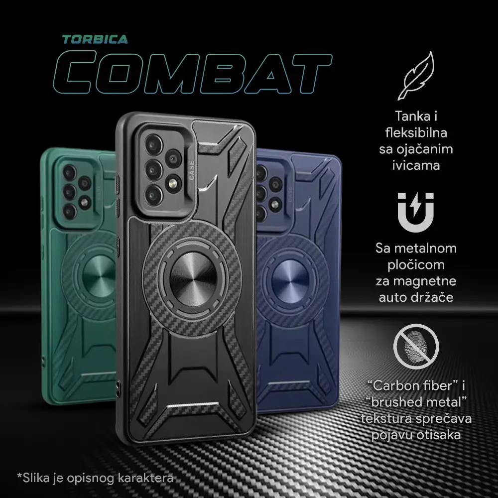 Torbica Combat za Iphone 15 Pro 6.1 Zelena