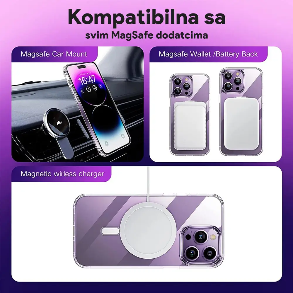 Torbica Magsafe za Iphone 14 Pro Max 6.7 Transparent (ic)