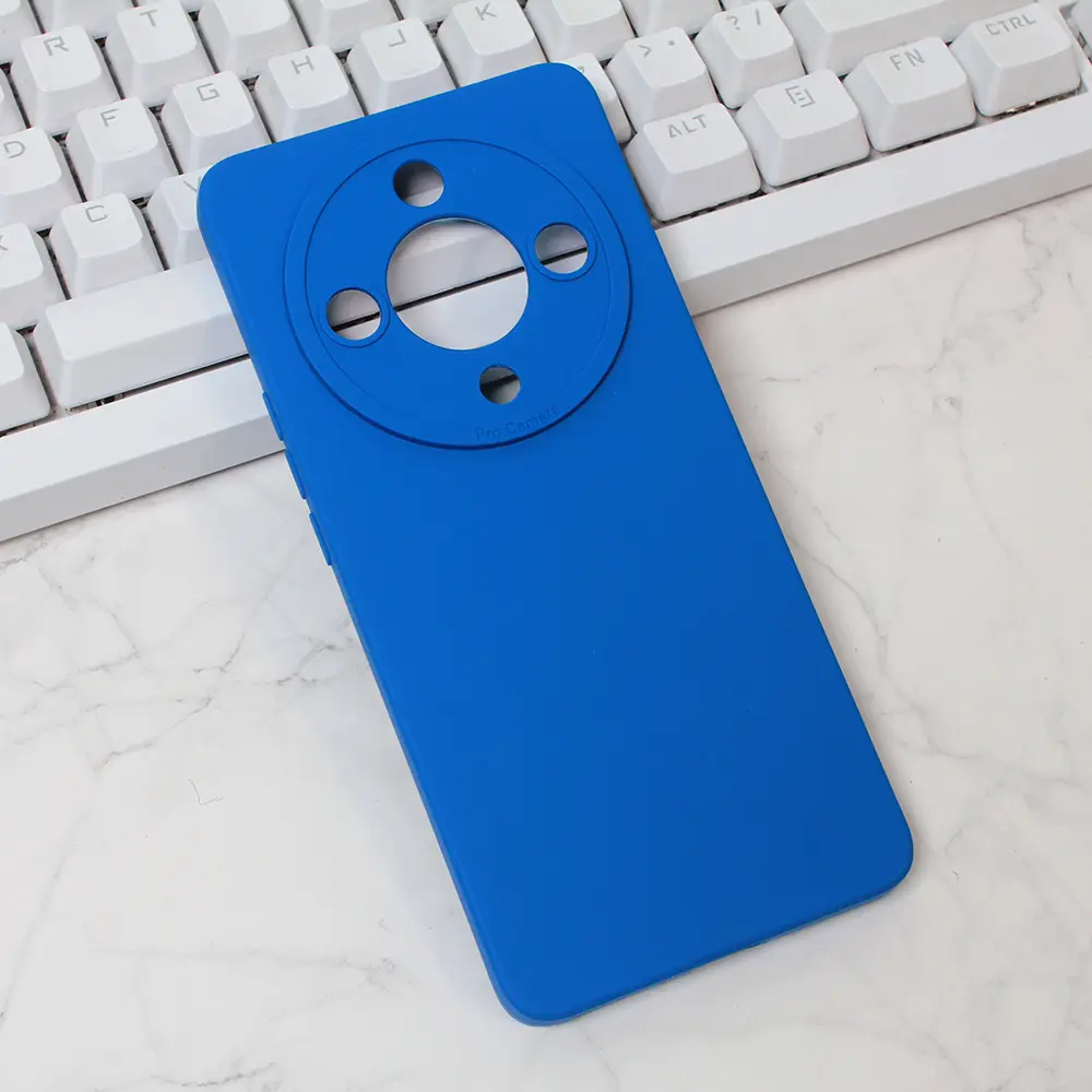 Torbica Silikon Pro Camera za Honor Magic 6 Lite Plava
