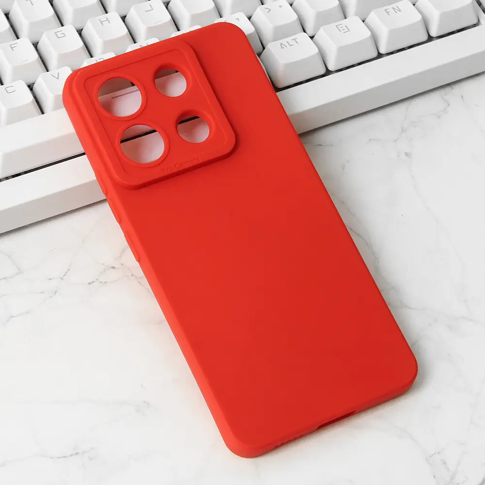 Torbica Silikon Pro Camera za Xiaomi Redmi Note 13 Pro 5G (eu) Crvena