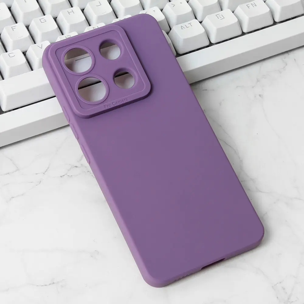 Torbica Silikon Pro Camera za Xiaomi Redmi Note 13 Pro 5G (eu) Ljubicasta