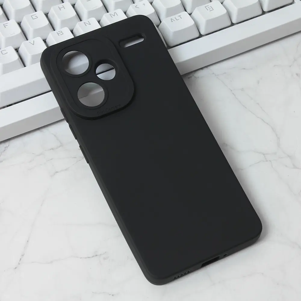 Torbica Silikon Pro Camera za Xiaomi Redmi Note 13 Pro Plus (eu) Crna