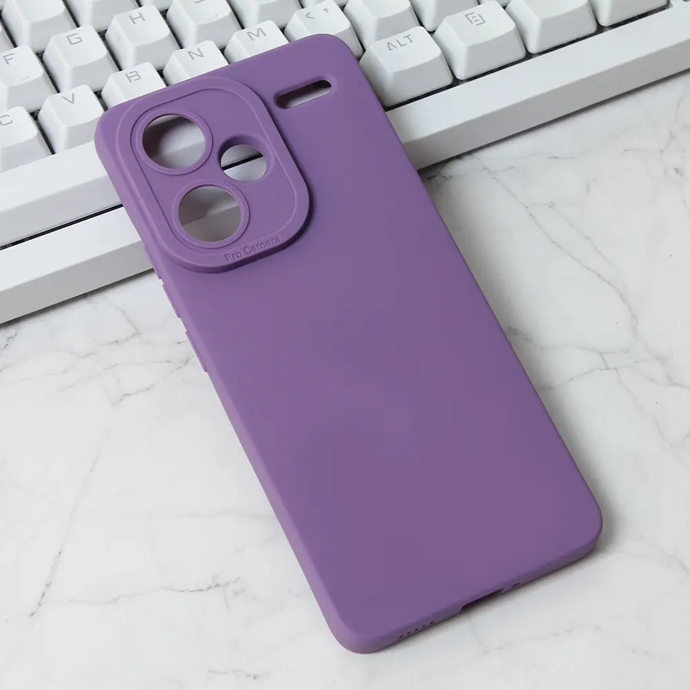 Torbica Silikon Pro Camera za Xiaomi Redmi Note 13 Pro Plus (eu) Ljubicasta