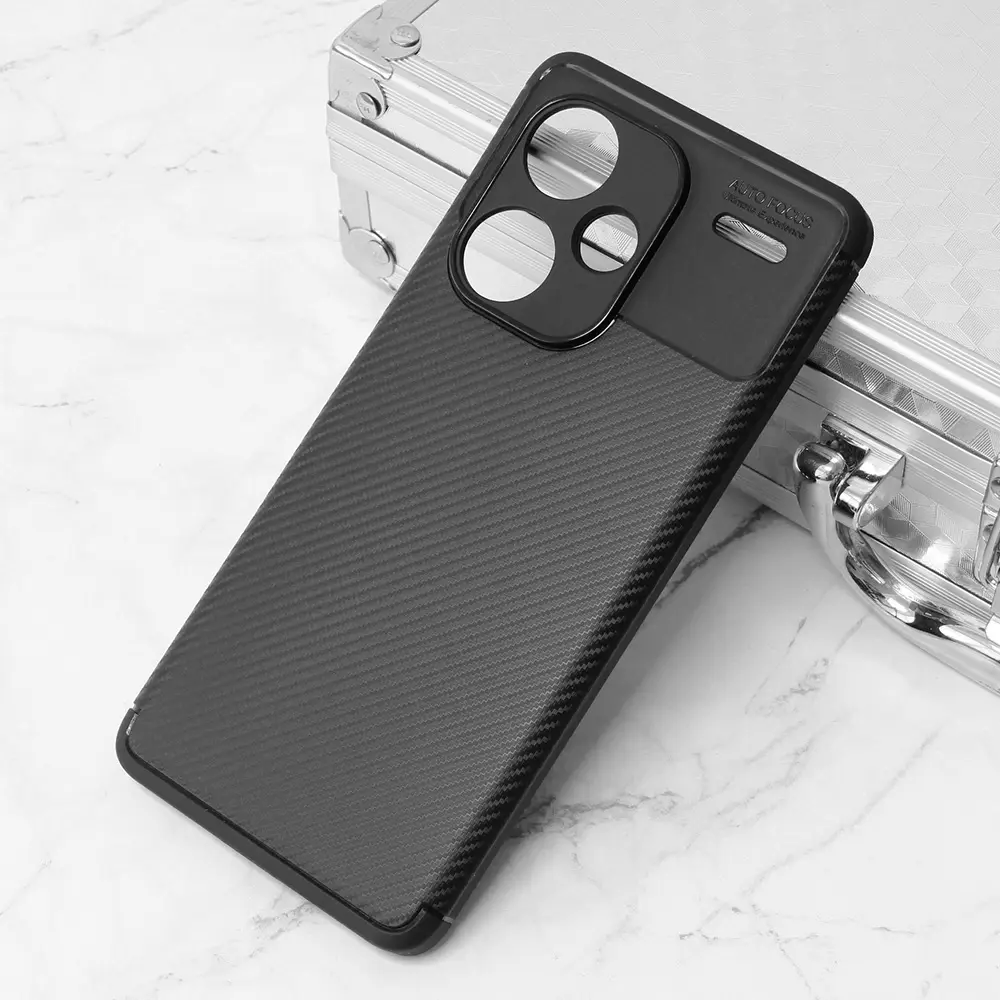 Torbica Defender Carbon za Xiaomi Redmi Note 13 Pro Plus (eu) Crna