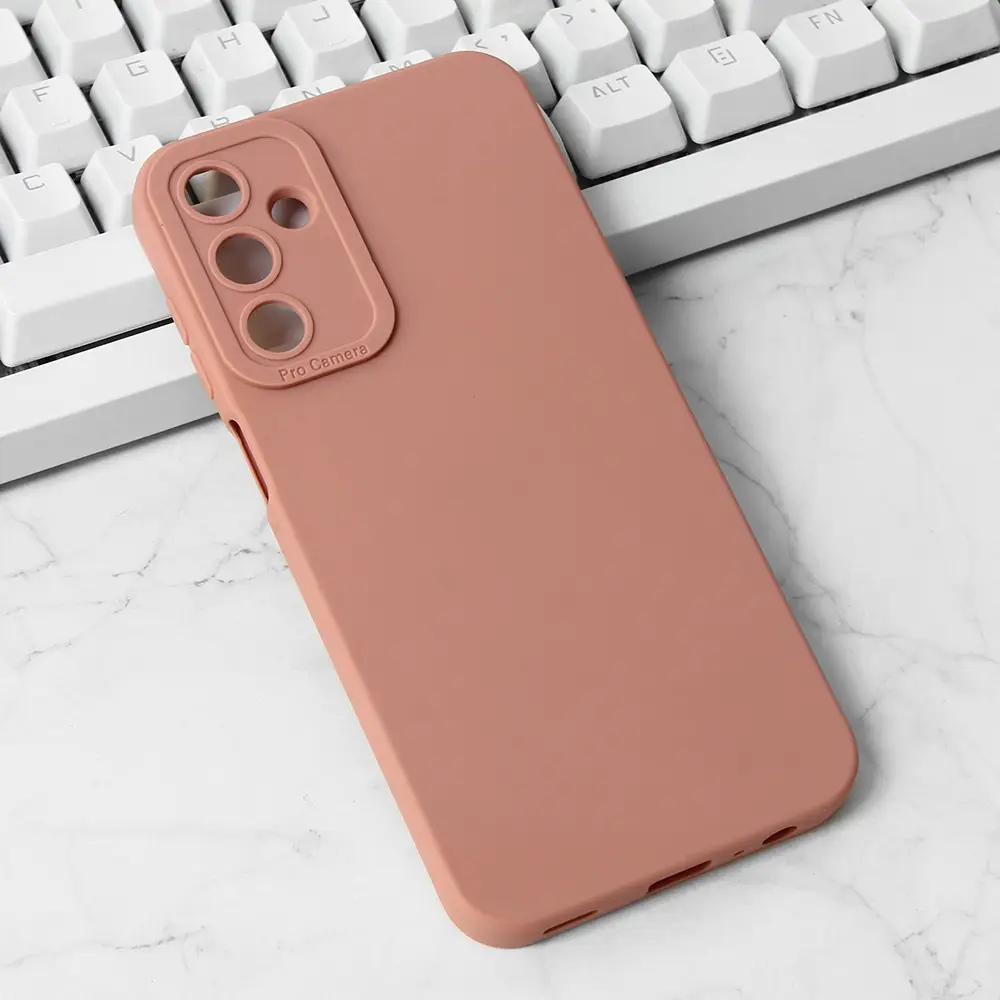 Torbica Silikon Pro Camera za Samsung A156B Galaxy A15 5G Roze