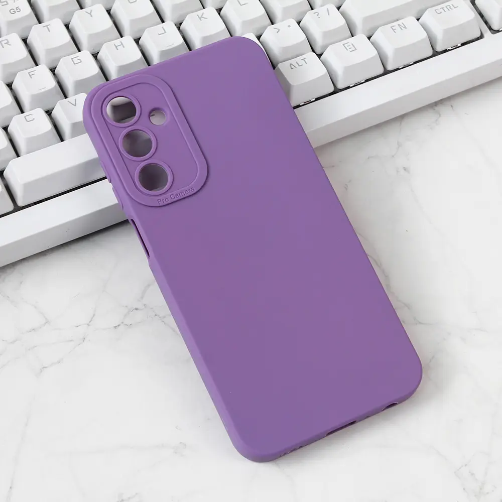 Torbica Silikon Pro Camera za Samsung A256B Galaxy A25 Ljubicasta