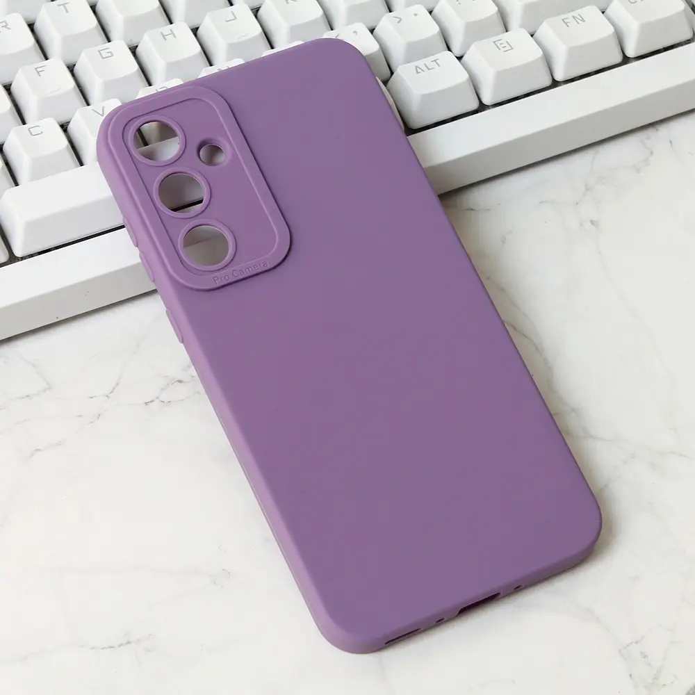 Torbica Silikon Pro Camera za Samsung A356B Galaxy A35 5G Ljubicasta