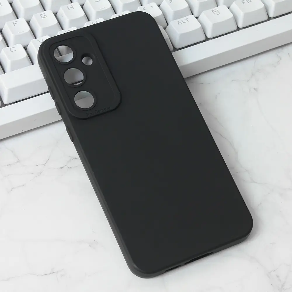 Torbica Silikon Pro Camera za Samsung A556B Galaxy A55 5G Crna
