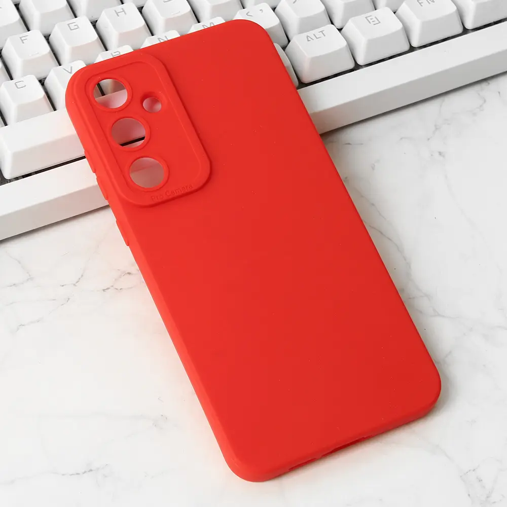 Torbica Silikon Pro Camera za Samsung A556B Galaxy A55 5G Crvena