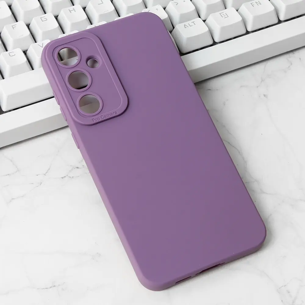 Torbica Silikon Pro Camera za Samsung A556B Galaxy A55 5G Ljubicasta