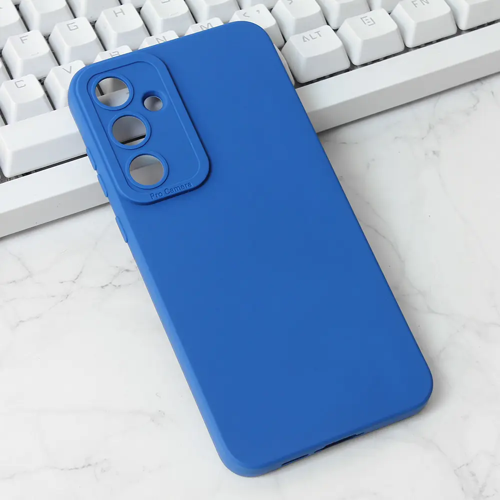 Torbica Silikon Pro Camera za Samsung A556B Galaxy A55 5G Tamno Plava