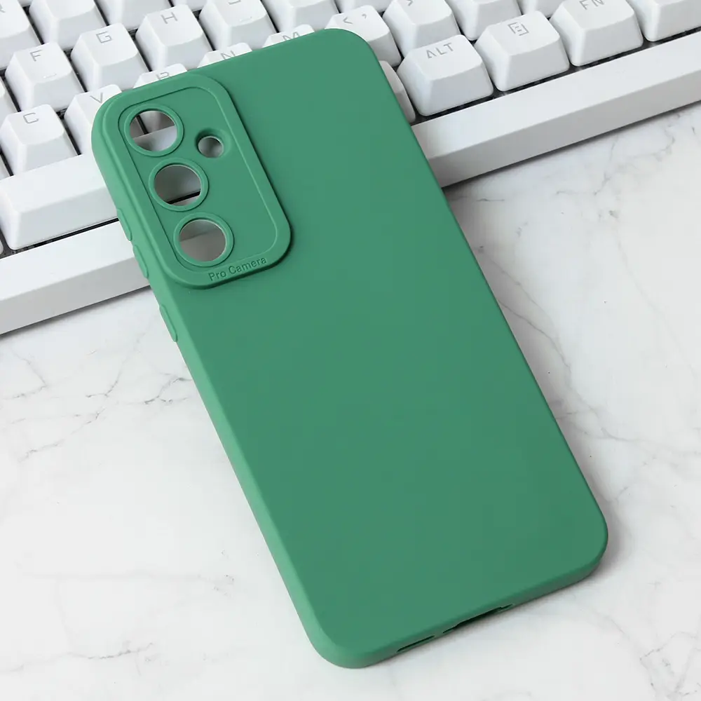 Torbica Silikon Pro Camera za Samsung A556B Galaxy A55 5G Zelena