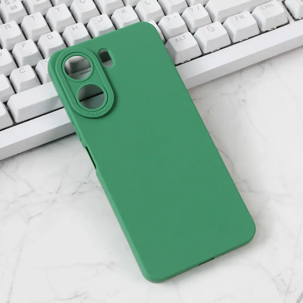 Torbica Silikon Pro Camera za Xiaomi Redmi 13C Zelena