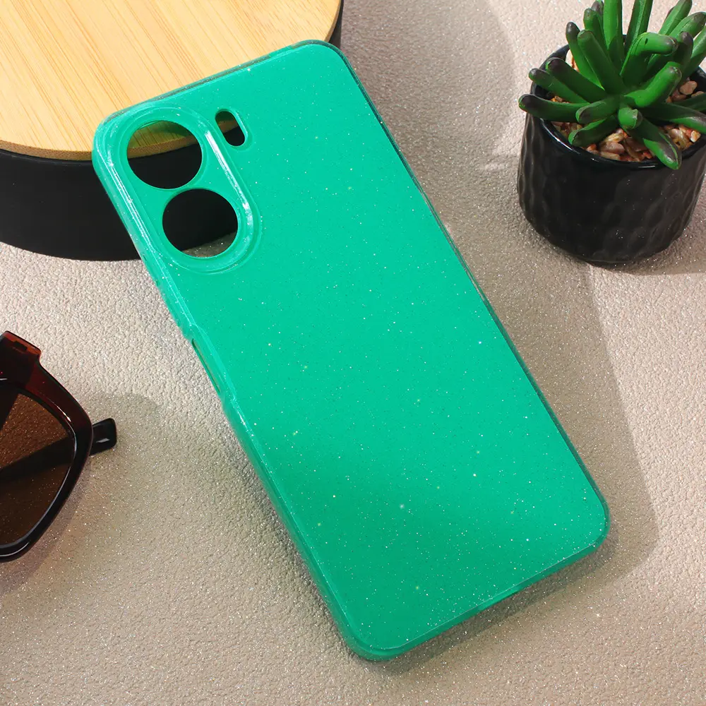 Torbica Sparkle Dust za Xiaomi Redmi 13C Zelena