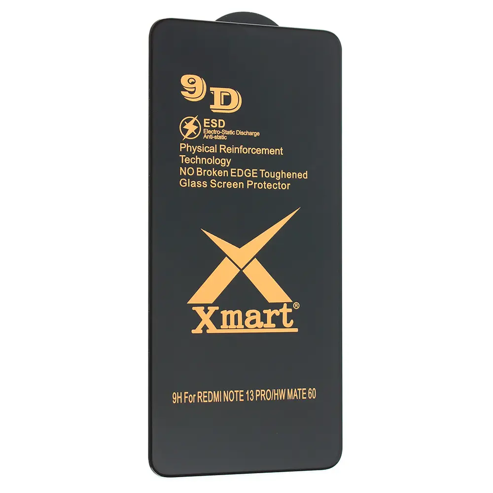 Zastitno Staklo Tempered Glass X Mart 9D za Xiaomi Redmi Note 13 Pro 4g/5g (eu) Crni