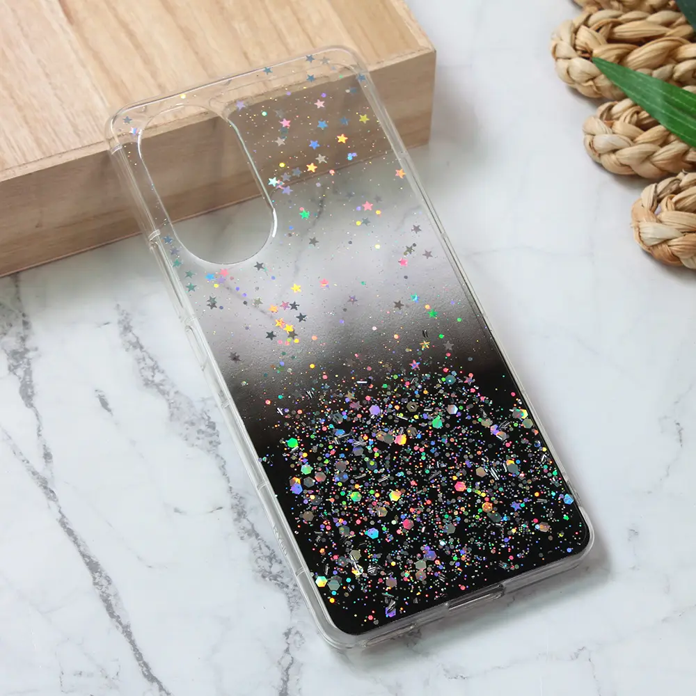 Torbica Silikonska Glitter za Honor 50/nova 9 Crna