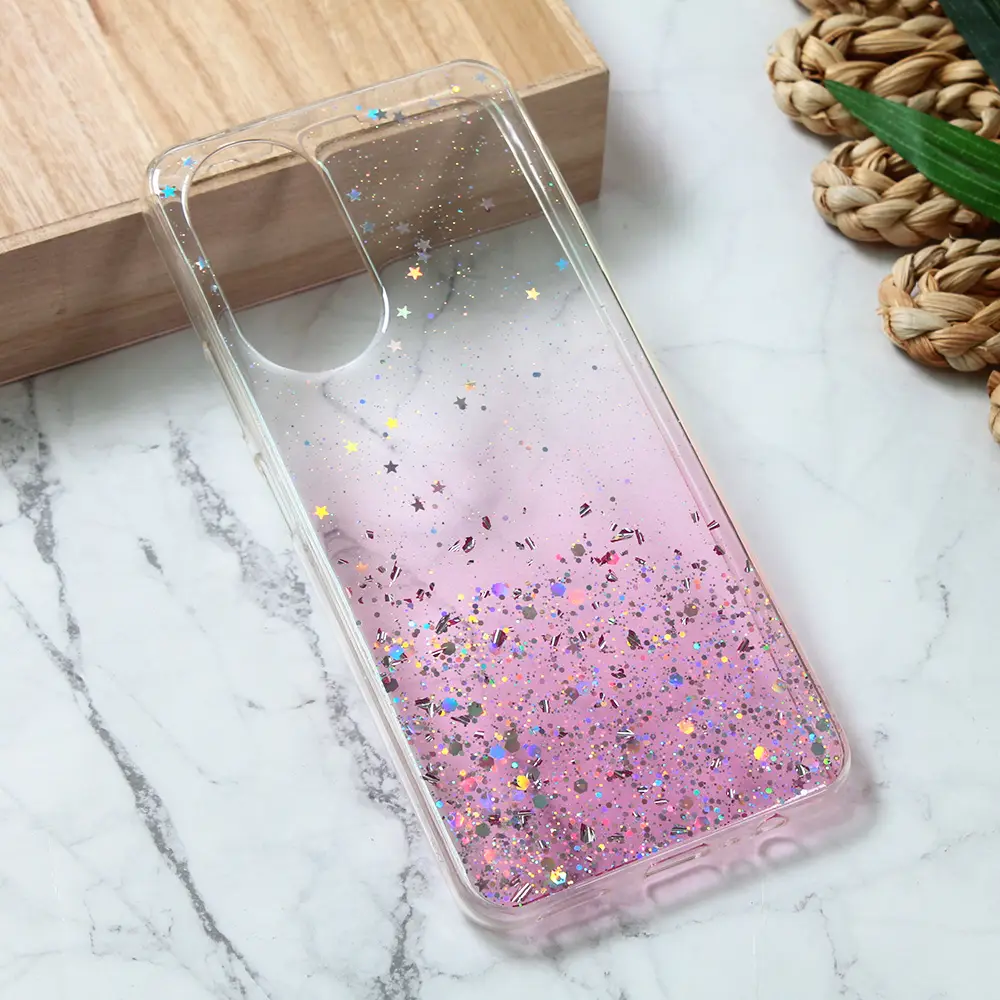 Torbica Silikonska Glitter za Honor X7 Roze