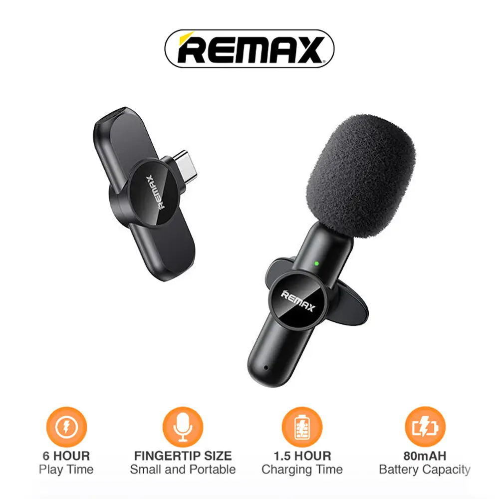 Mikrofon Remax Ryusic Series K09 Type-c Crni