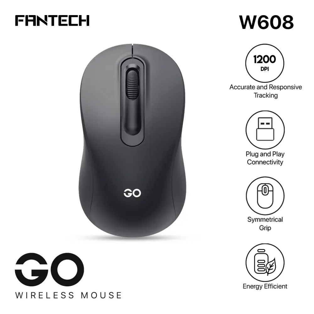 Mis Wireless Fantech W608 GO Crni