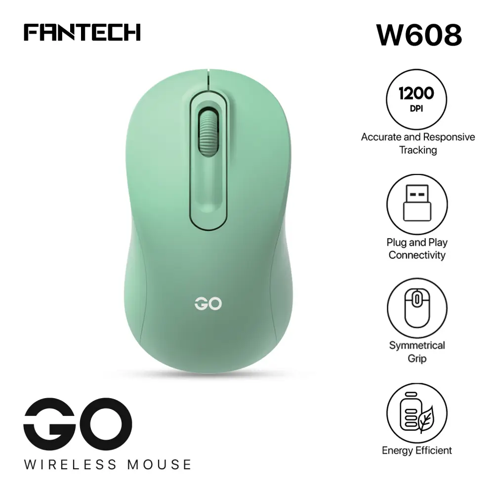 Mis Wireless Fantech W608 GO Zeleni
