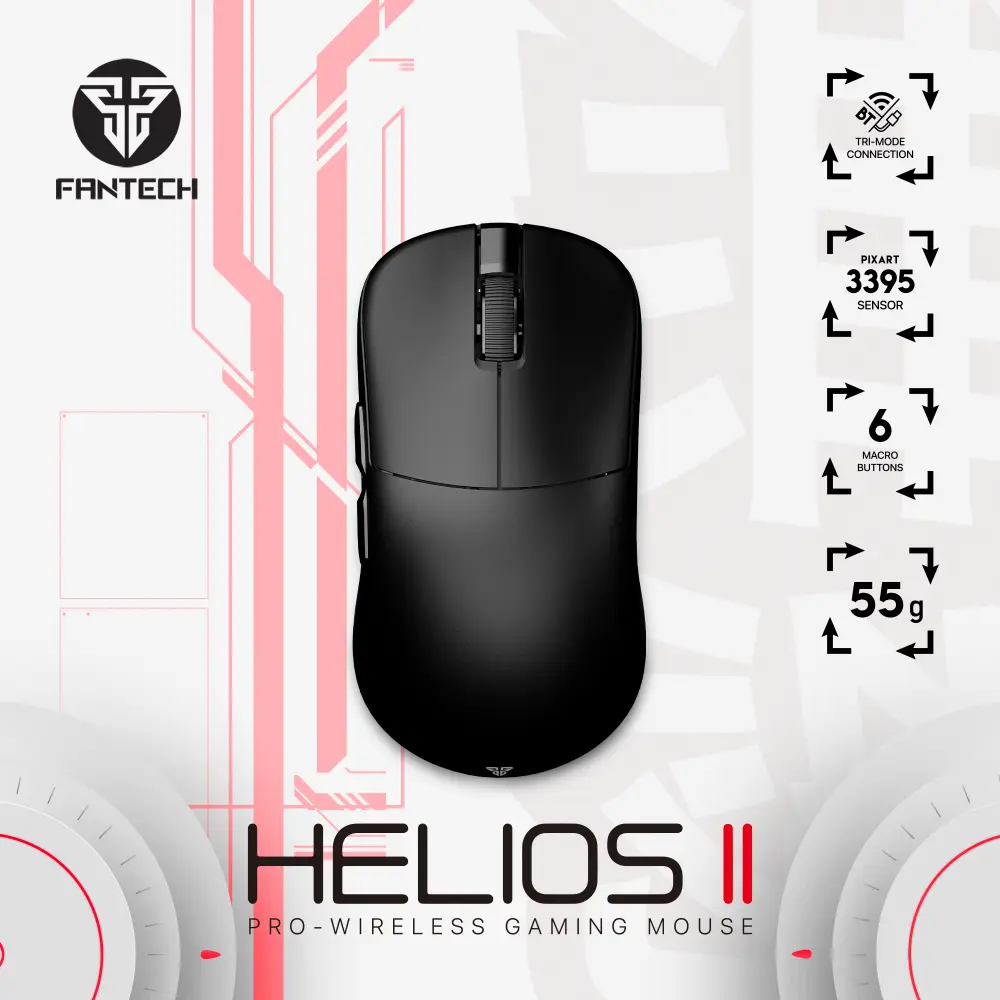 Mis Wireless Gaming Fantech XD3 (v3) 1K Helios II Crni