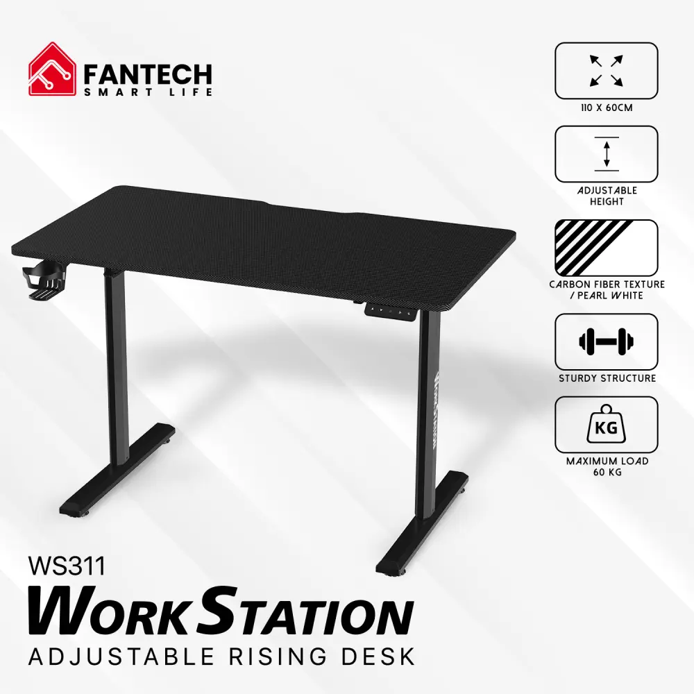Sto Gaming Fantech WS311 Work Station Crni