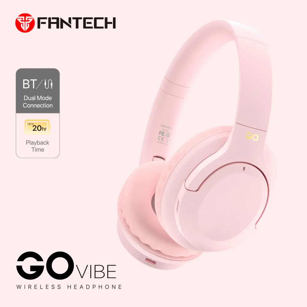 Bluetooth Slusalice Fantech GO Vibe WH05 Pink
