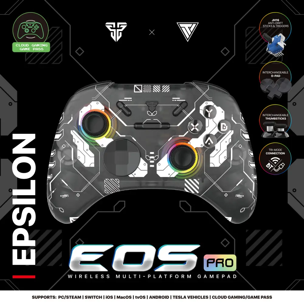 Joypad Wireless Fantech WGP15 EOS PRO Multiplatform RGB Crni