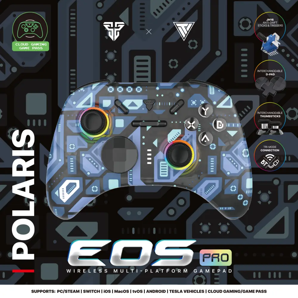 Joypad Wireless Fantech WGP15 EOS PRO Multiplatform RGB Plavi