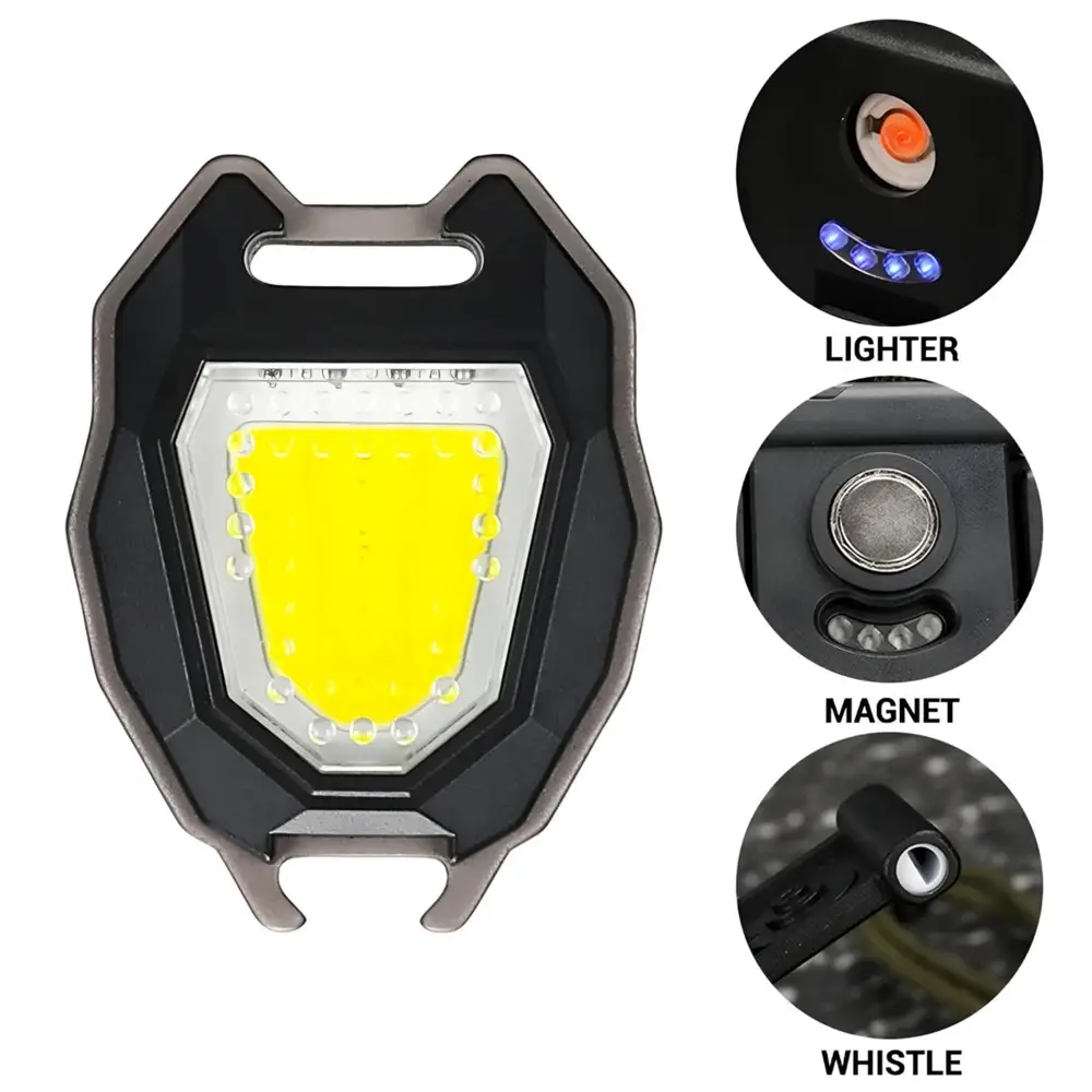 LED Lampa Privezak, Otvarac za Flase sa Upaljacem, Crna