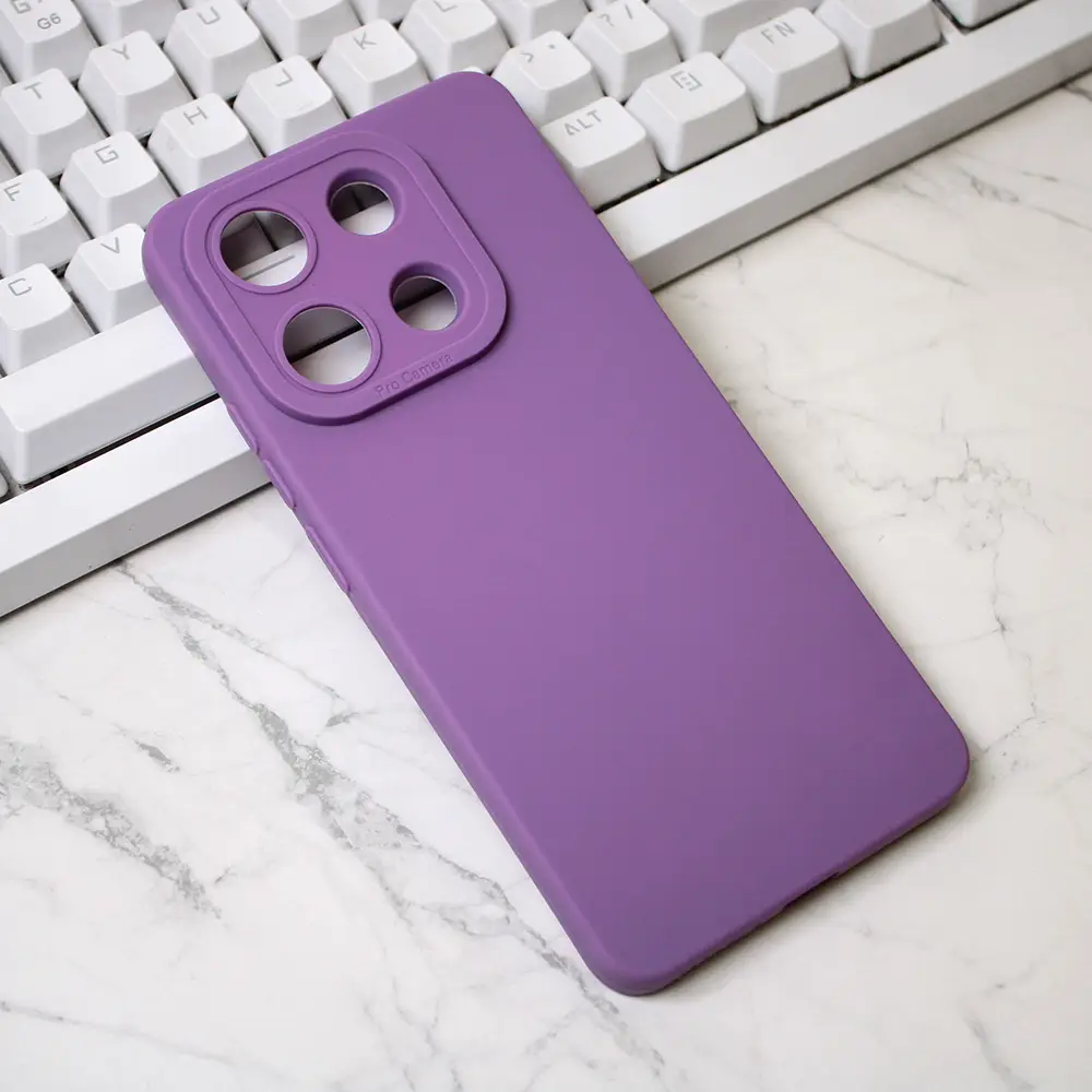 Torbica Silikon Pro Camera za Xiaomi Redmi Note 13 4G (eu) Ljubicasta