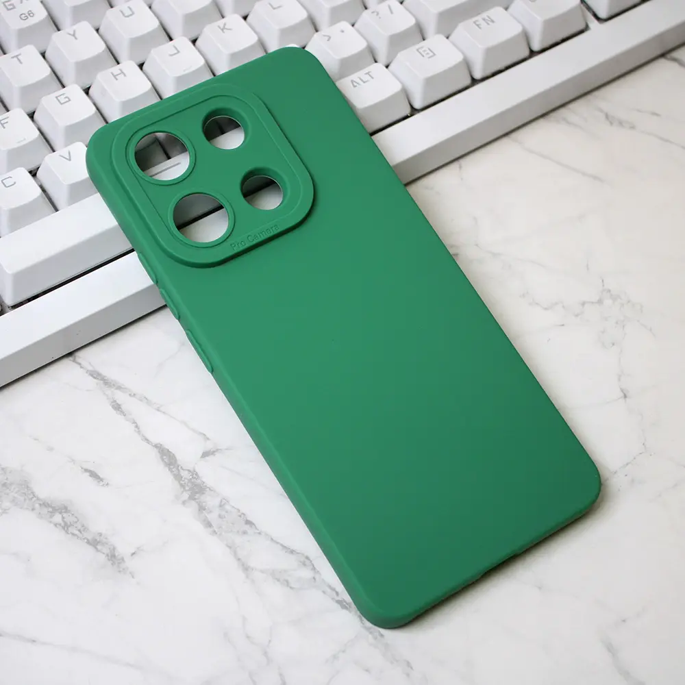 Torbica Silikon Pro Camera za Xiaomi Redmi Note 13 4G (eu) Zelena