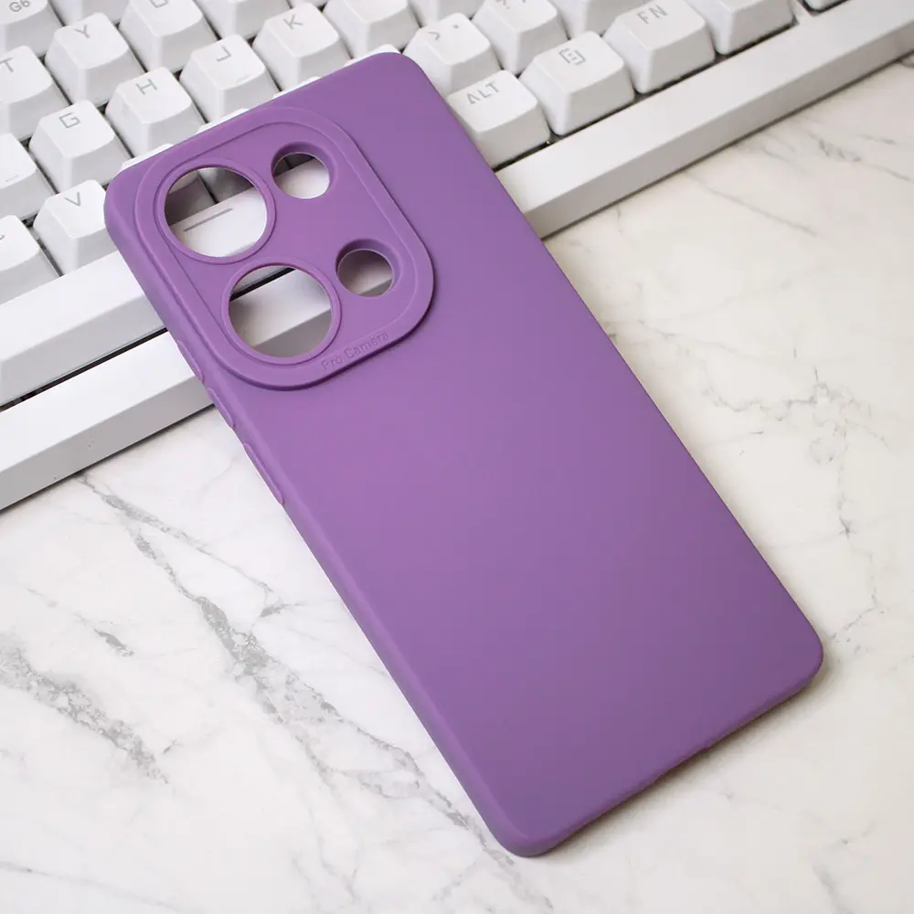 Torbica Silikon Pro Camera za Xiaomi Redmi Note 13 Pro 4G (eu) Ljubicasta