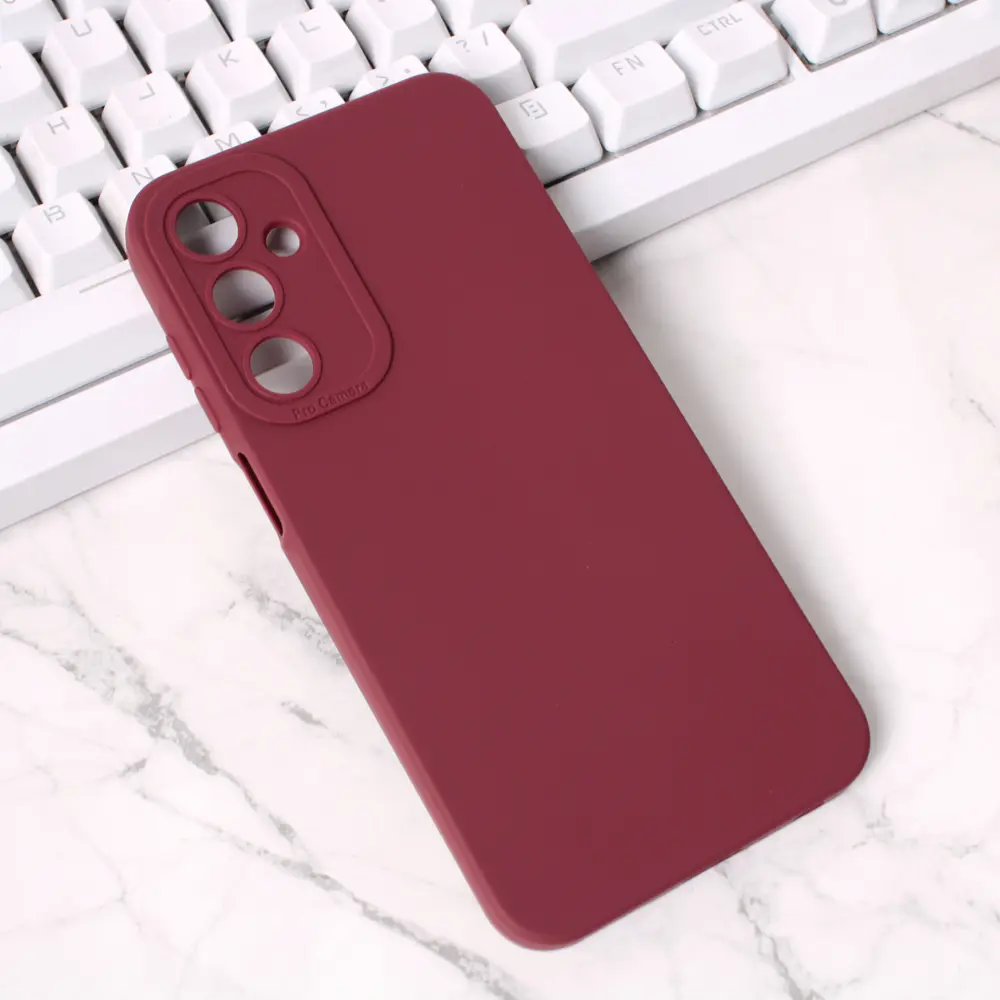 Torbica Silikon Pro Camera za Samsung A256B Galaxy A25 Bordo
