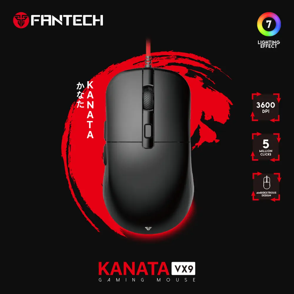 Mis Gaming Fantech VX9 Kanata Crni