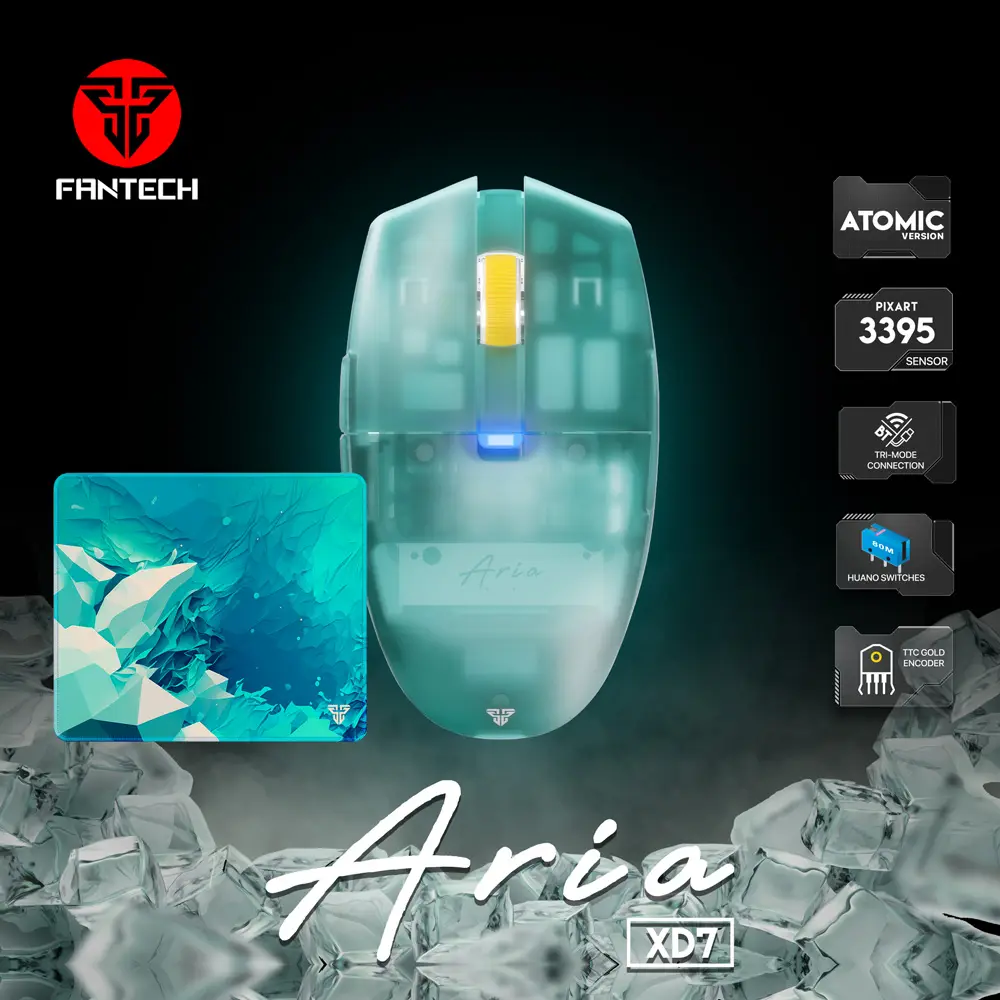 Mis Wireless Gaming Fantech XD7 Aria Plavi sa Podlogom Fantech MP353 Agile Plava