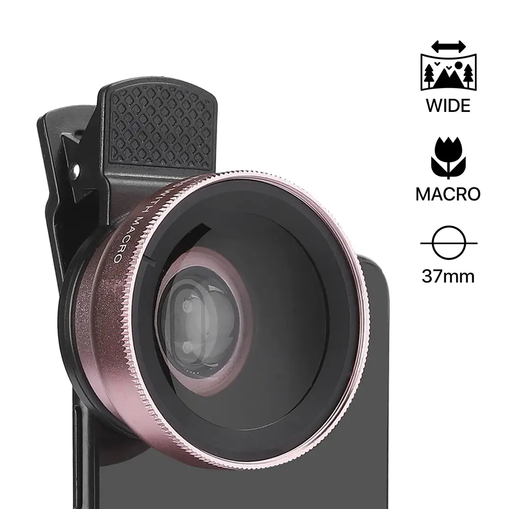 Objektiv za Mobilni Telefon Univerzalni 37MM Roze